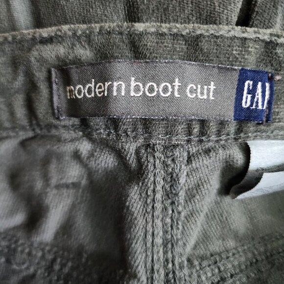 Gap Pants Womens Size 8 Regular Solid Green Corduroy Modern Boot Cut 90s Y2K - Picture 3 of 6